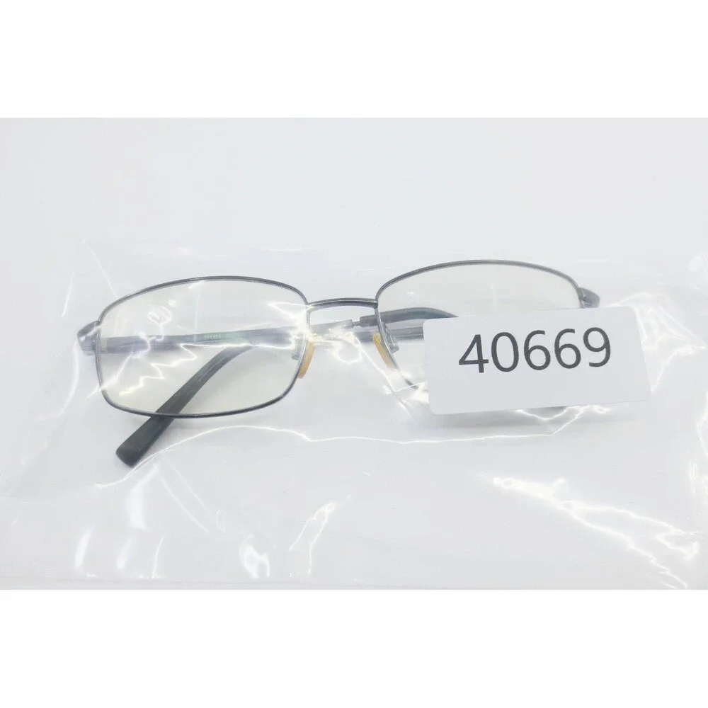 Turboflex Patented 465 Gunmetal Grey Rectangular Eyeglass Frames 56-18-145 20